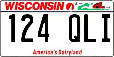 WI license plate 124QLI