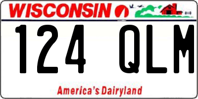 WI license plate 124QLM