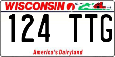 WI license plate 124TTG
