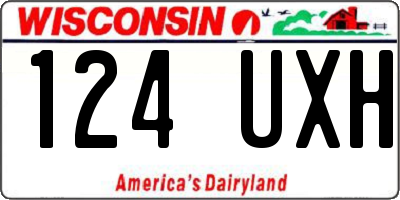 WI license plate 124UXH
