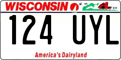 WI license plate 124UYL