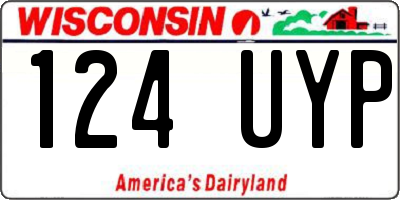 WI license plate 124UYP