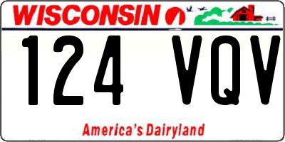 WI license plate 124VQV