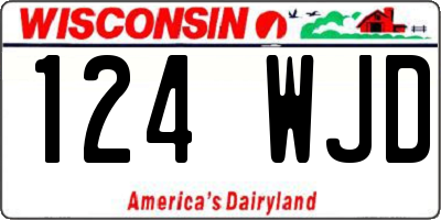 WI license plate 124WJD