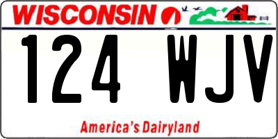 WI license plate 124WJV