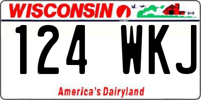 WI license plate 124WKJ