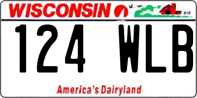 WI license plate 124WLB