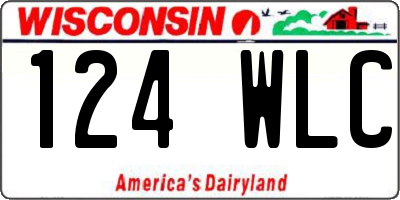 WI license plate 124WLC