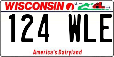 WI license plate 124WLE