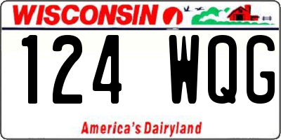 WI license plate 124WQG