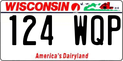 WI license plate 124WQP
