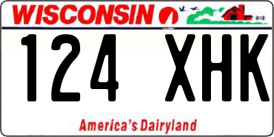 WI license plate 124XHK