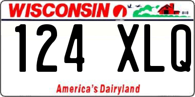 WI license plate 124XLQ