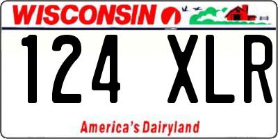 WI license plate 124XLR