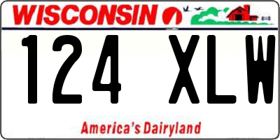 WI license plate 124XLW