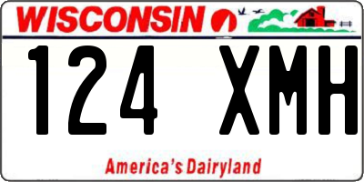 WI license plate 124XMH