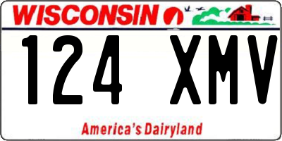 WI license plate 124XMV
