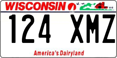 WI license plate 124XMZ