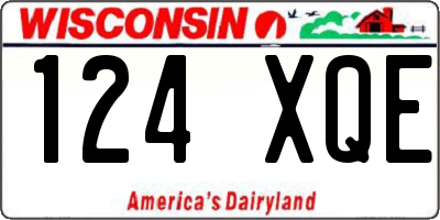 WI license plate 124XQE
