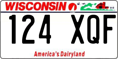 WI license plate 124XQF