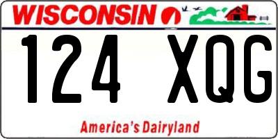 WI license plate 124XQG