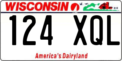 WI license plate 124XQL
