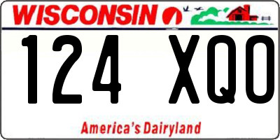 WI license plate 124XQO