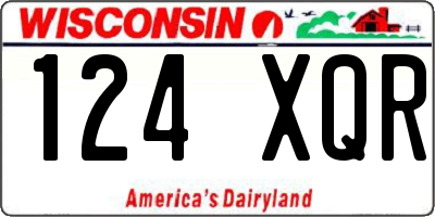 WI license plate 124XQR