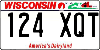 WI license plate 124XQT