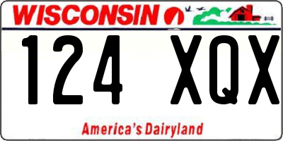WI license plate 124XQX
