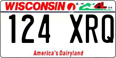 WI license plate 124XRQ