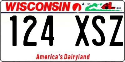 WI license plate 124XSZ