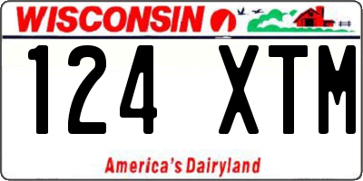 WI license plate 124XTM