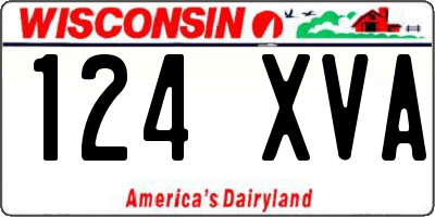 WI license plate 124XVA
