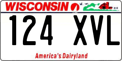 WI license plate 124XVL