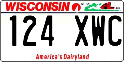 WI license plate 124XWC