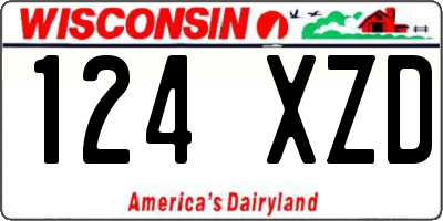 WI license plate 124XZD