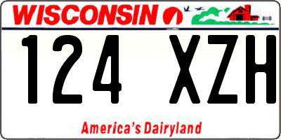 WI license plate 124XZH