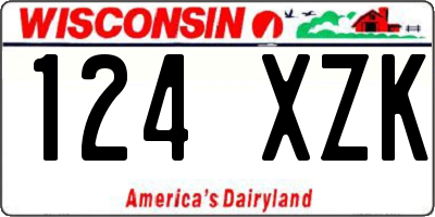 WI license plate 124XZK