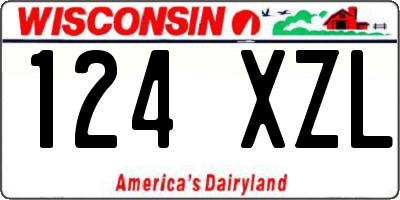 WI license plate 124XZL