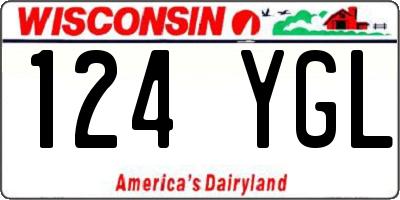 WI license plate 124YGL