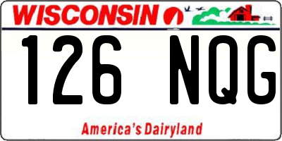 WI license plate 126NQG