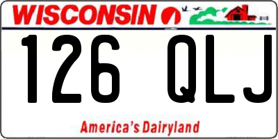 WI license plate 126QLJ