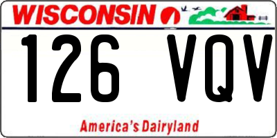 WI license plate 126VQV