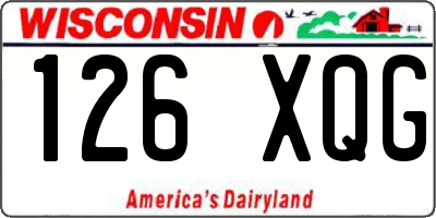 WI license plate 126XQG