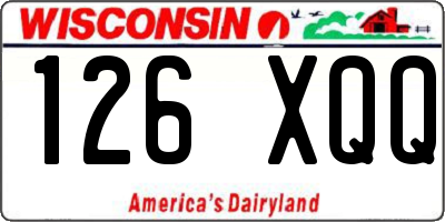WI license plate 126XQQ
