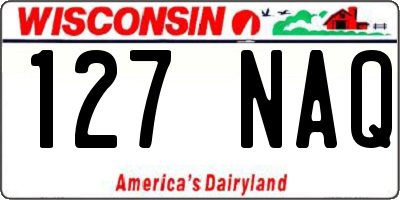 WI license plate 127NAQ