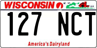 WI license plate 127NCT