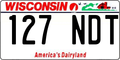 WI license plate 127NDT