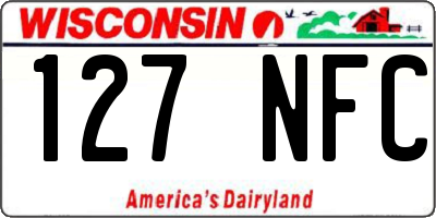 WI license plate 127NFC